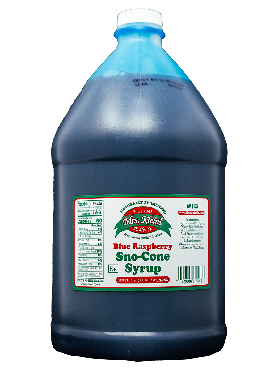 Blue Raspberry Sno-Cone Syrup (1 Gal)