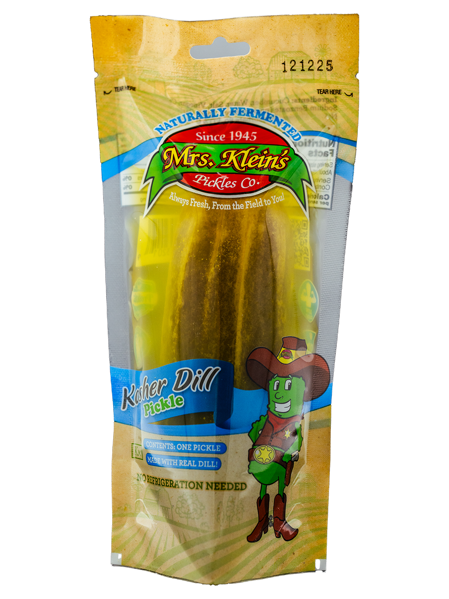 Single Serve Kosher Dill Pickle in a Pouch