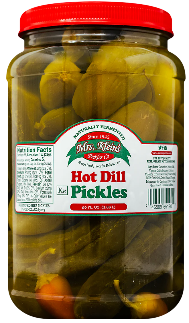 Hot Dill Pickles (90oz)