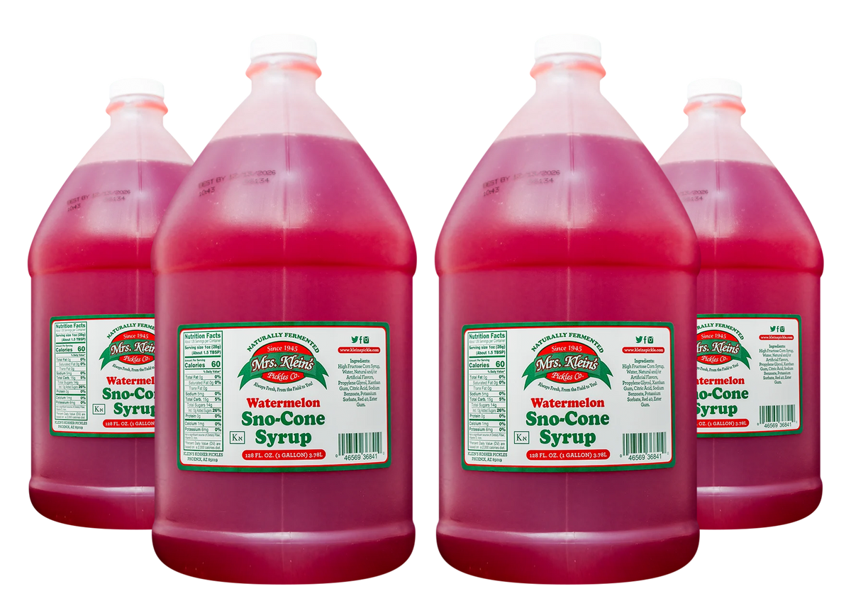 Watermelon Sno-Cone Syrup (1 Gal) - 1 Case (4/1 Gal)