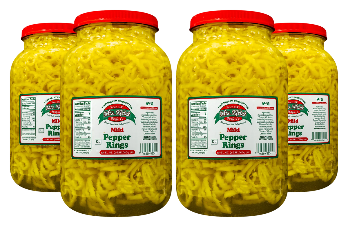 Mild Pepper Rings (1 Gal) - 1 Case (4/1 Gal)