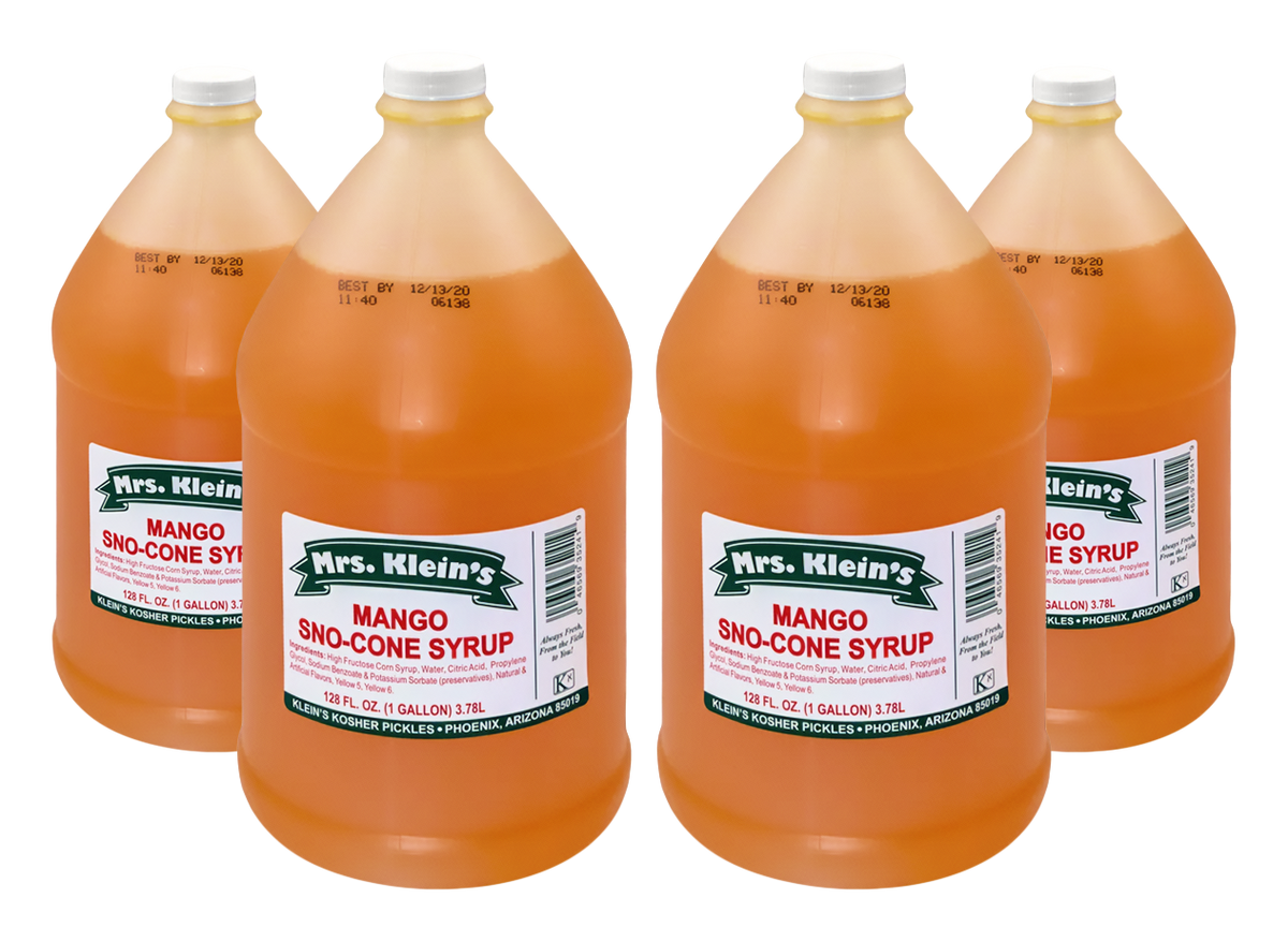Mango Sno-Cone Syrup (1 Gal) - 1 Case (4/1 Gal)