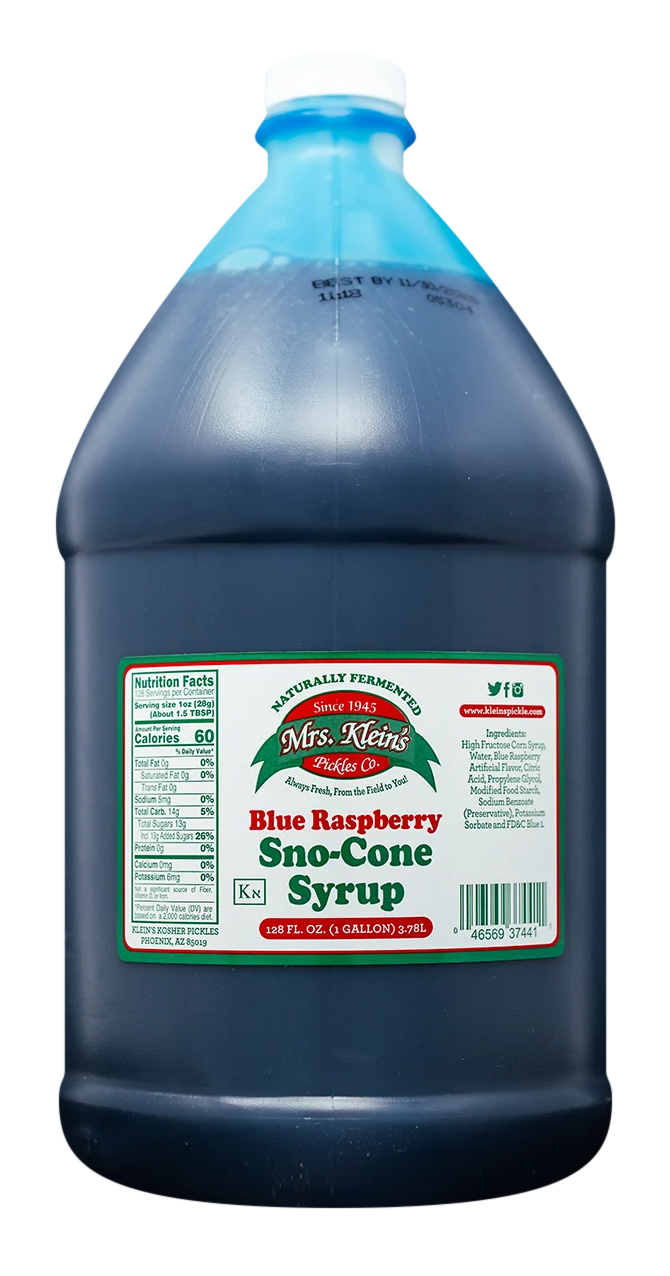Blue Raspberry Sno-Cone Syrup (1 Gal) - 1 Gal