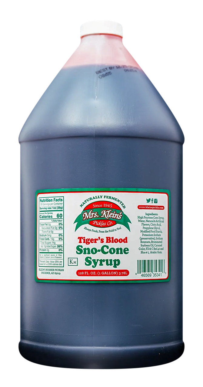 Tiger's Blood Sno-Cone Syrup (1 Gal) - 1 Gal