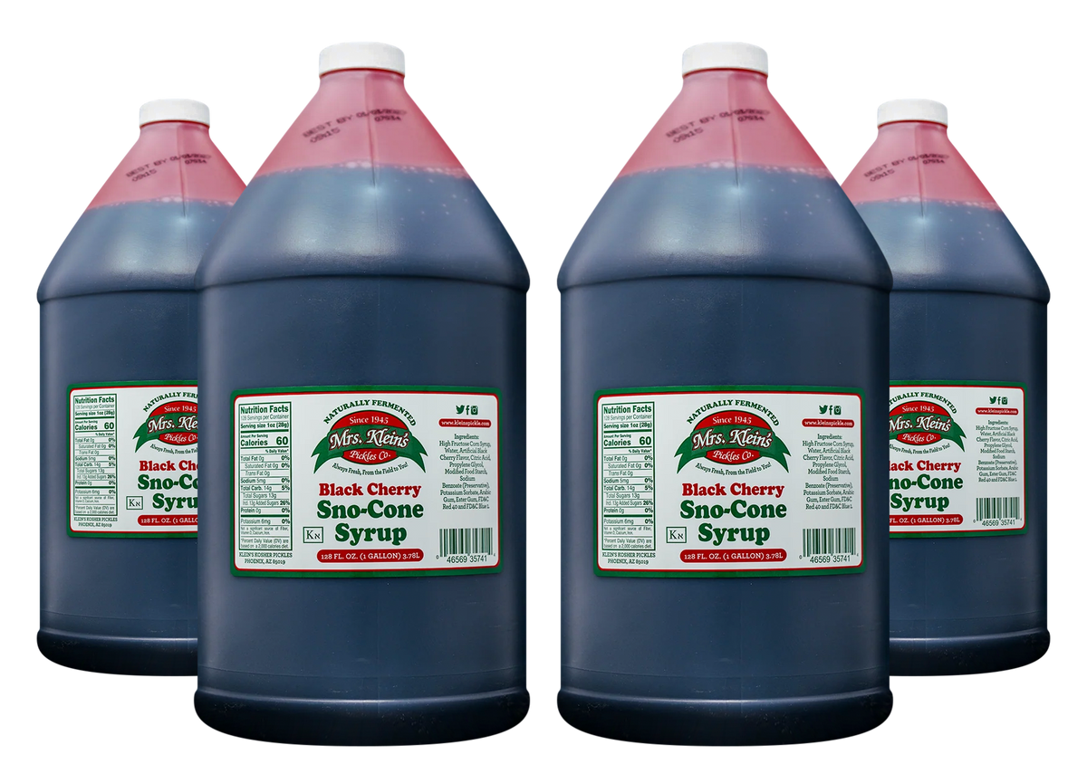 Black Cherry Sno-Cone Syrup (1 Gal) - 1 Case (4/1 Gal)