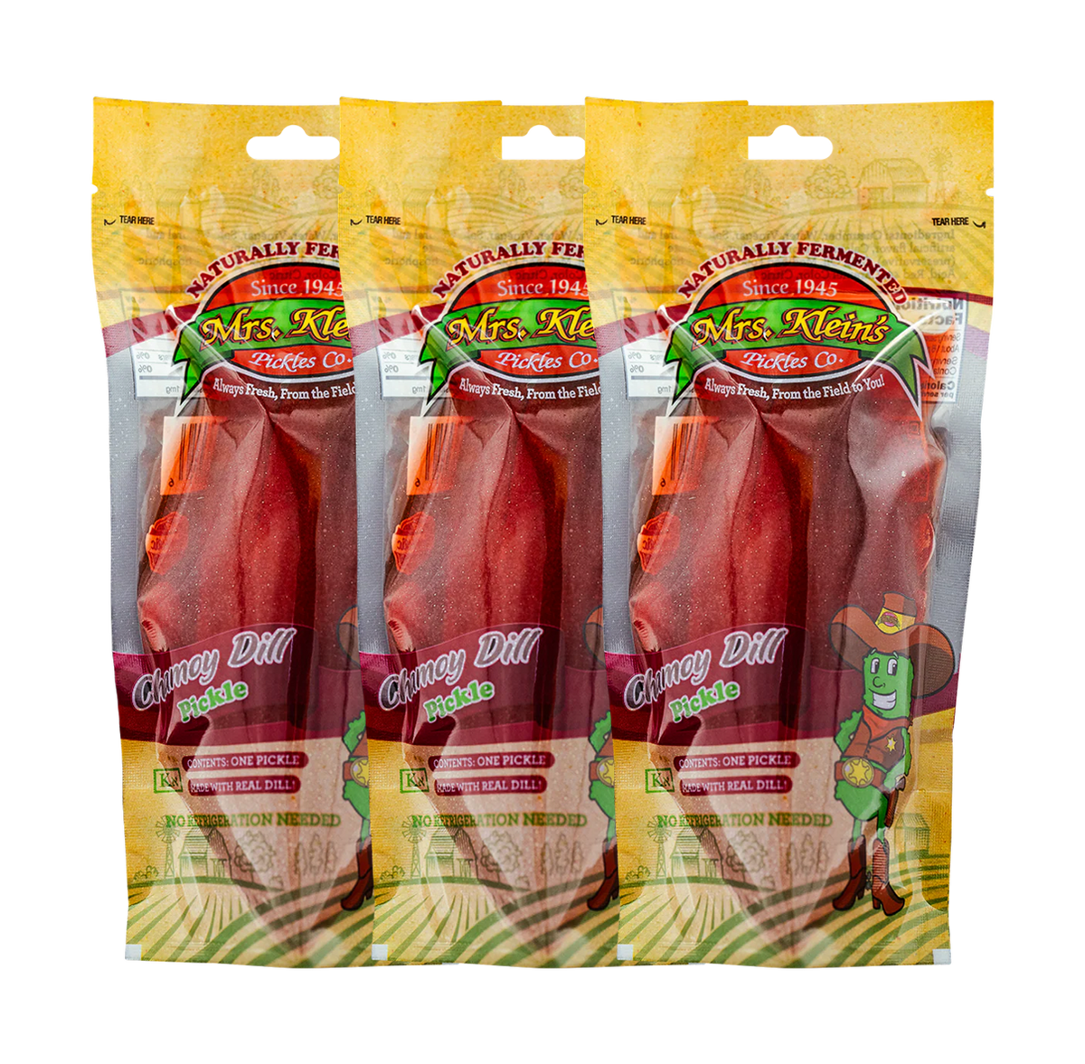 Single Serve Chamoy Pickle in a Pouch - 3-Pack
