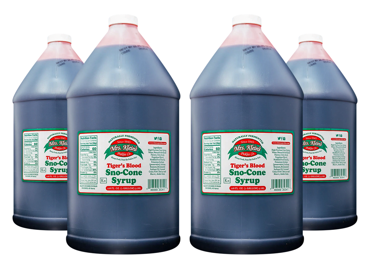 Tiger's Blood Sno-Cone Syrup (1 Gal) - 1 Case (4/1 Gal)