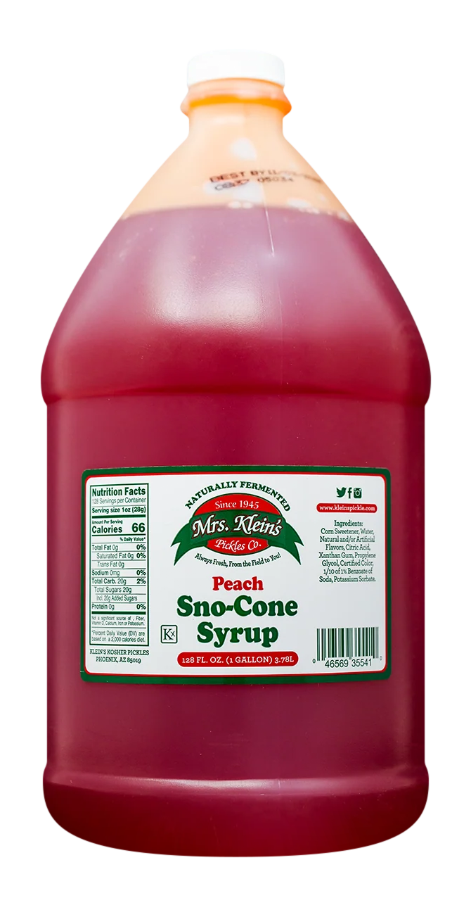 Peach Sno-Cone Syrup (1 Gal) - 1 Gal