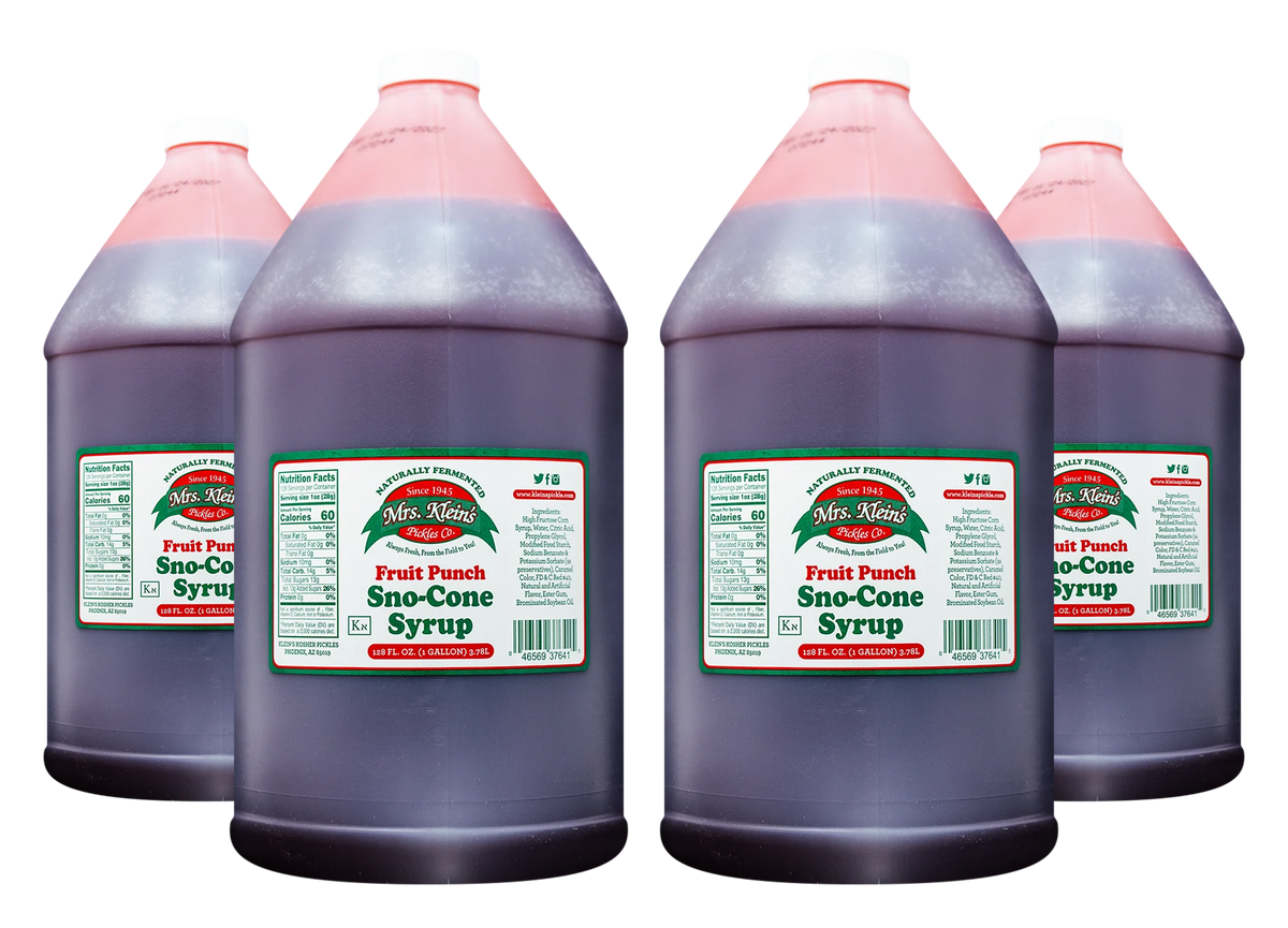 Fruit Punch Sno-Cone Syrup (1 Gal) - 1 Case (4/1 Gal)