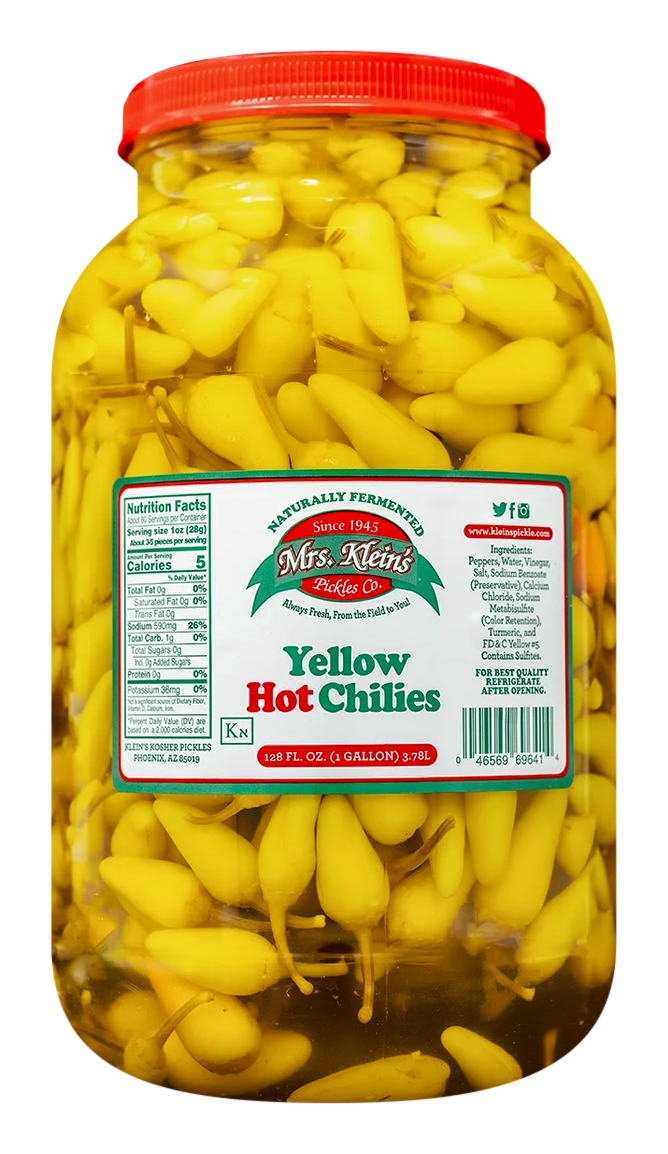 Yellow Hots (Chilitos-Encuritos) - 1 Gal