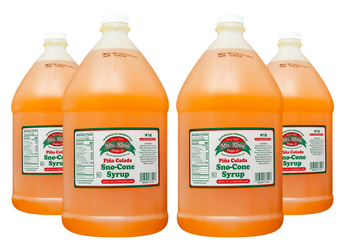 Pina Colada Sno-Cone Syrup (1 Gal) - 1 Case (4/1 Gal)