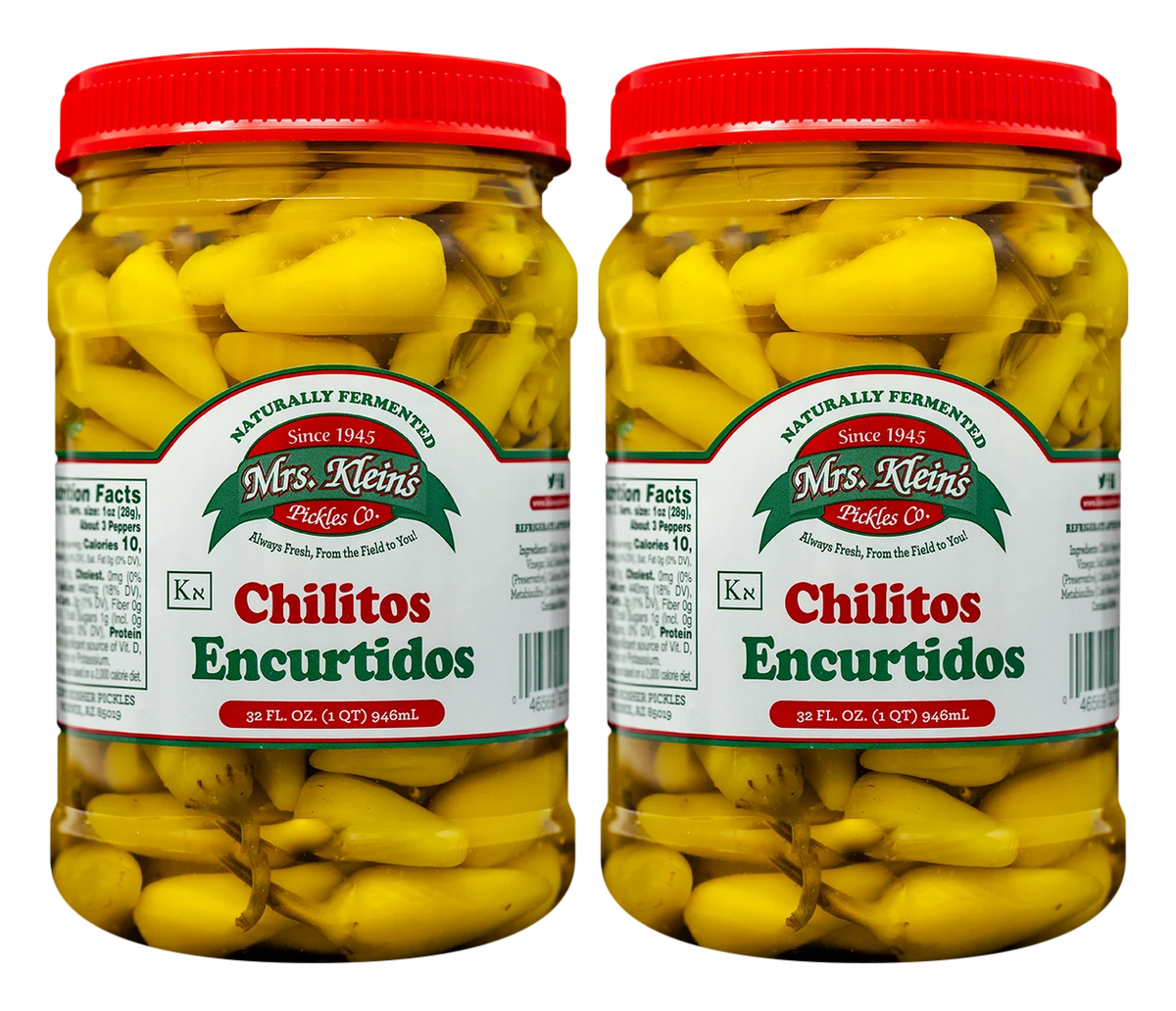 Chilitos Encurtidos (32oz) - 2-Pack (1 Quart (32oz))