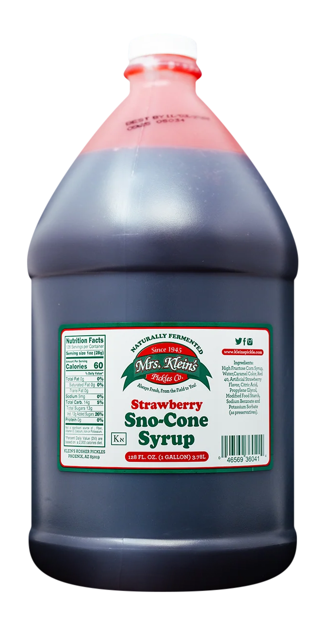 Strawberry Sno-Cone Syrup (1 Gal) - 1 Gal