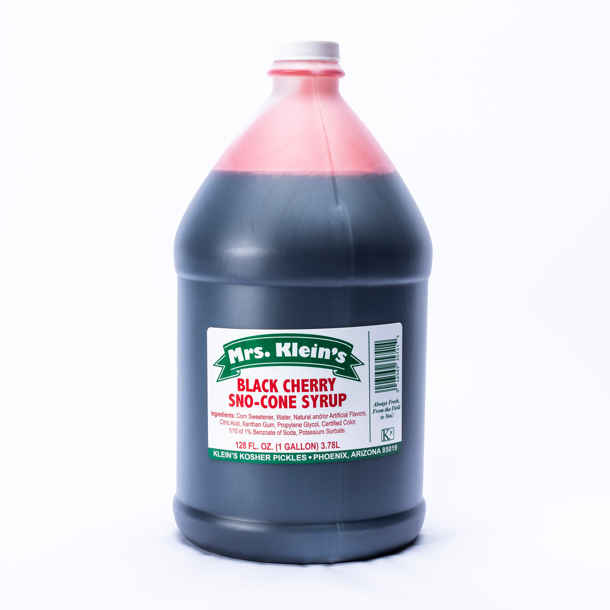 Black Cherry SnoCone Syrup (1 Gal) Mrs. Klein's Pickle Co.