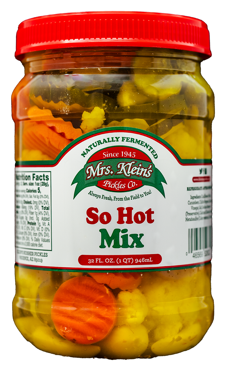 So Hot Mix (32oz) – Mrs. Klein's Pickle Co.