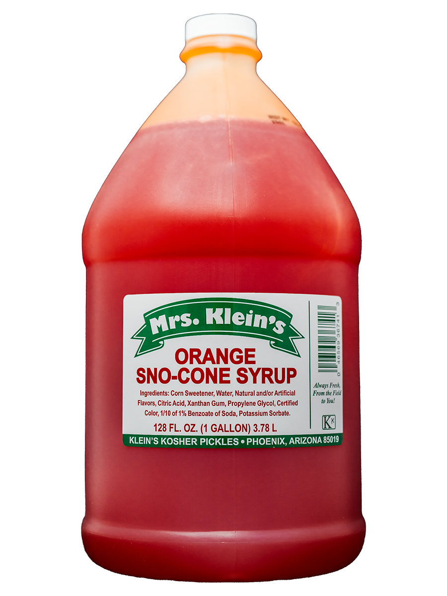 Orange Sno-Cone Syrup (1 Gal)