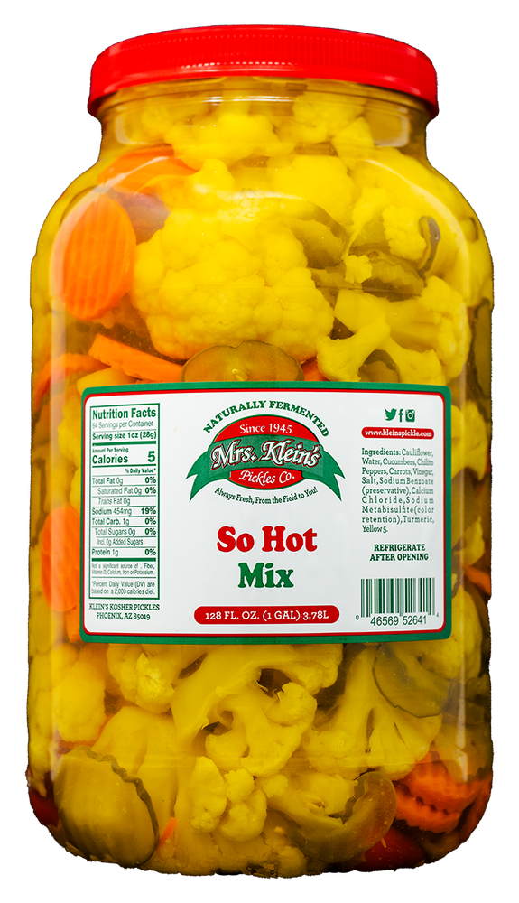 So Hot Mix (1 Gal) – Mrs. Klein's Pickle Co. So Hot Mix (1 Gal) – Mrs. Klein's Pickle Co.