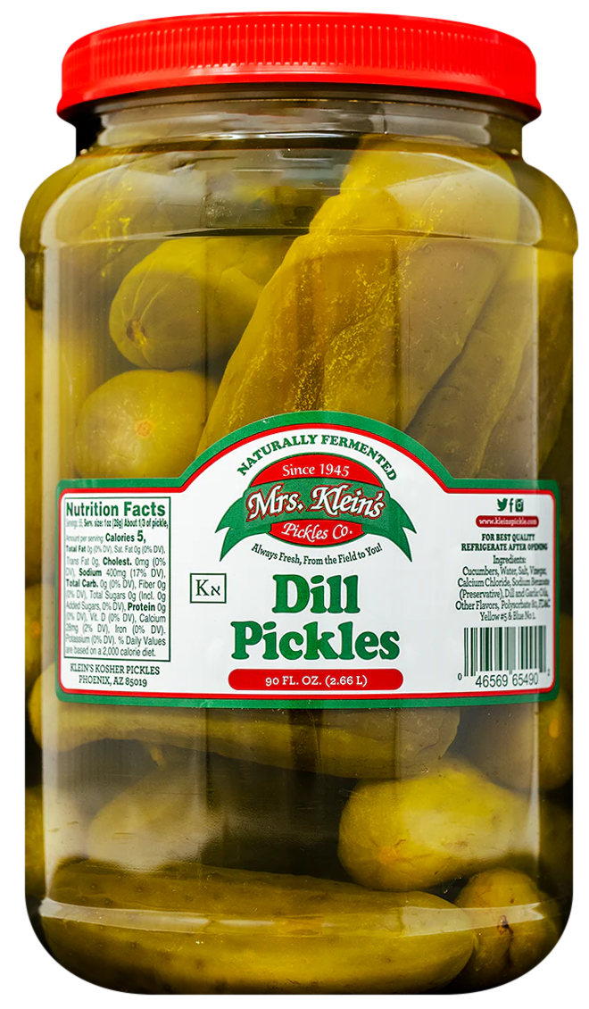 Dill Pickles (90oz) – Mrs. Klein's Pickle Co.