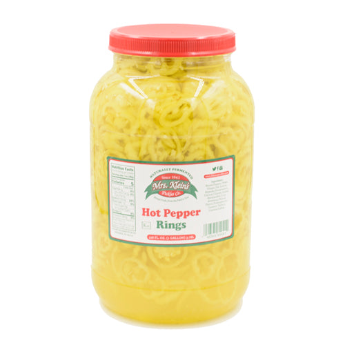 Hot Pepper Rings (1 Gal) – Mrs. Klein's Pickle Co.