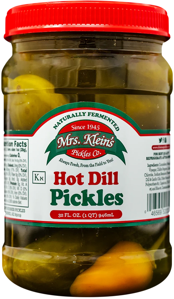 Hot Dill Pickles (32oz)