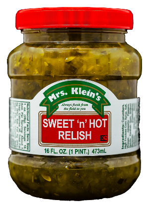 Sweet 'n' Hot Relish (16oz) – Mrs. Klein's Pickle Co.