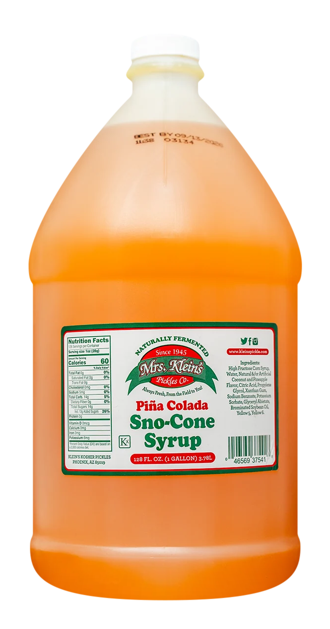 Pina Colada Sno-Cone Syrup (1 Gal) - 1 Gal