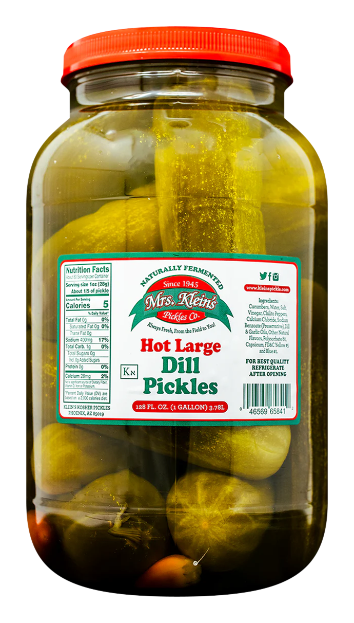 Large Hot Dill Pickles (1 Gal) - 1 Gal
