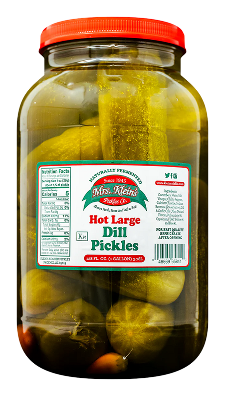 Large Hot Dill Pickles (1 Gal) - 1 Gal