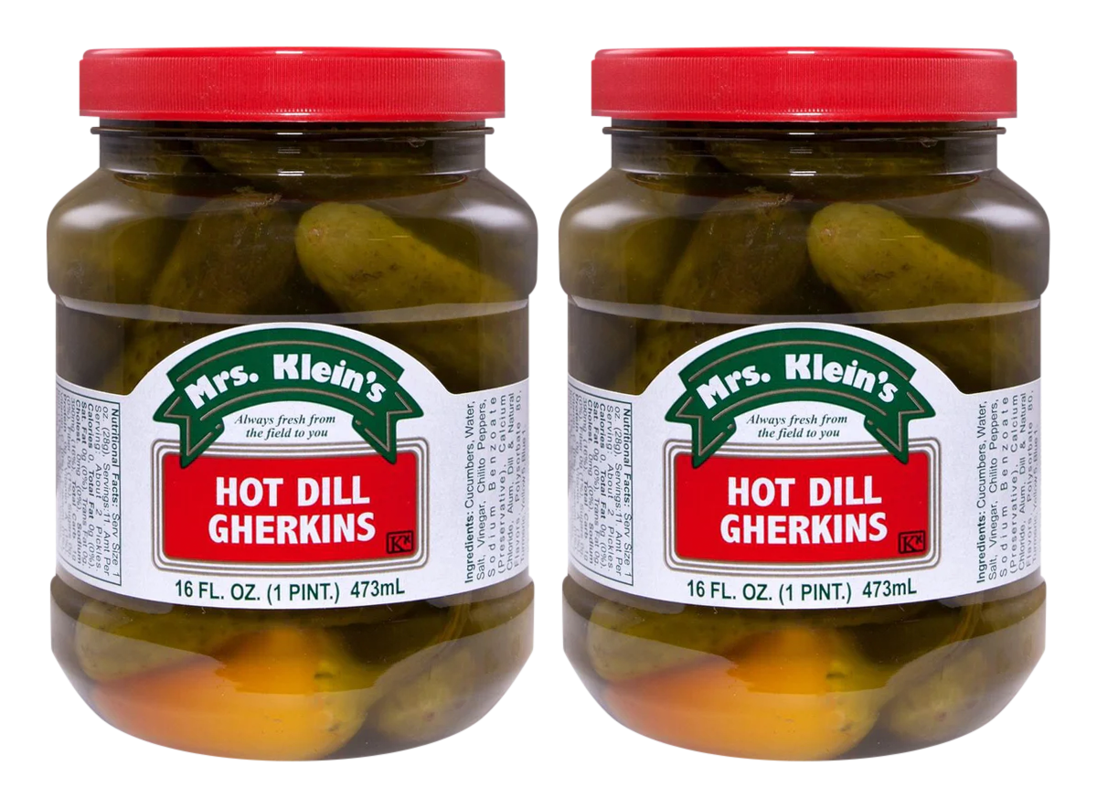 Hot Dill Gherkins (16oz) - 2-Pack (1 pint (16oz))