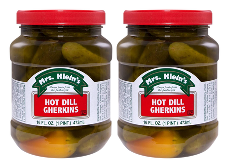 Hot Dill Gherkins (16oz) - 2-Pack (1 pint (16oz))