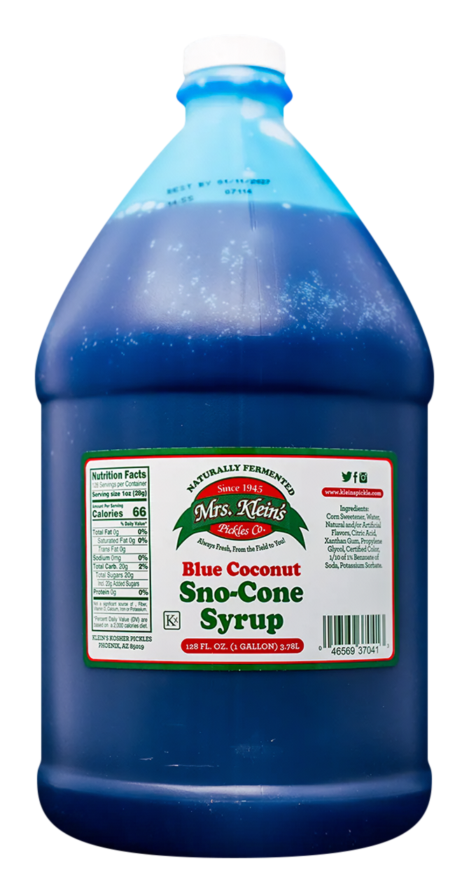 Blue Coconut Sno-Cone Syrup (1 Gal) - 1 Gal