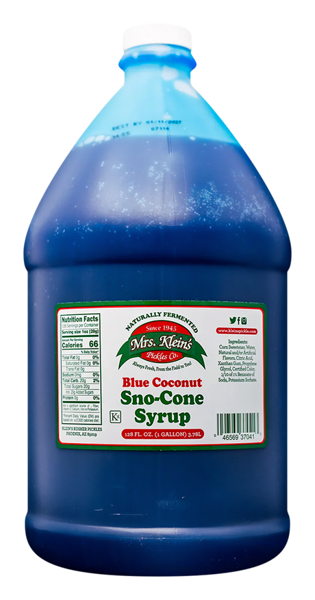 Blue Coconut Sno-Cone Syrup (1 Gal) - 1 Gal
