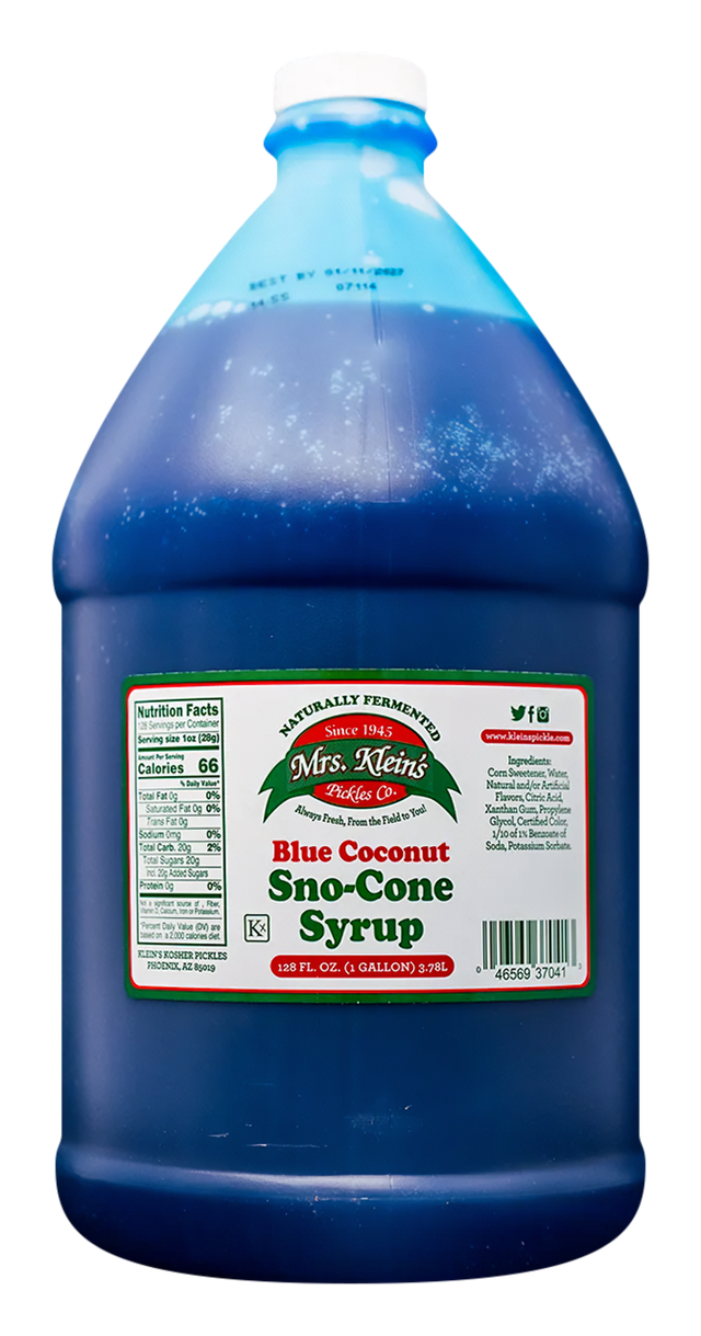 Blue Coconut Sno-Cone Syrup (1 Gal) - 1 Gal