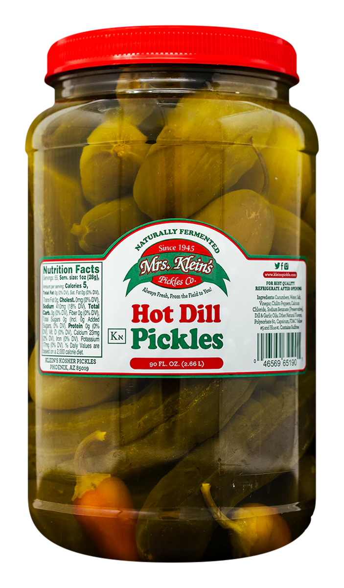 Hot Dill Pickles (90oz) - 1 Jar (90oz)