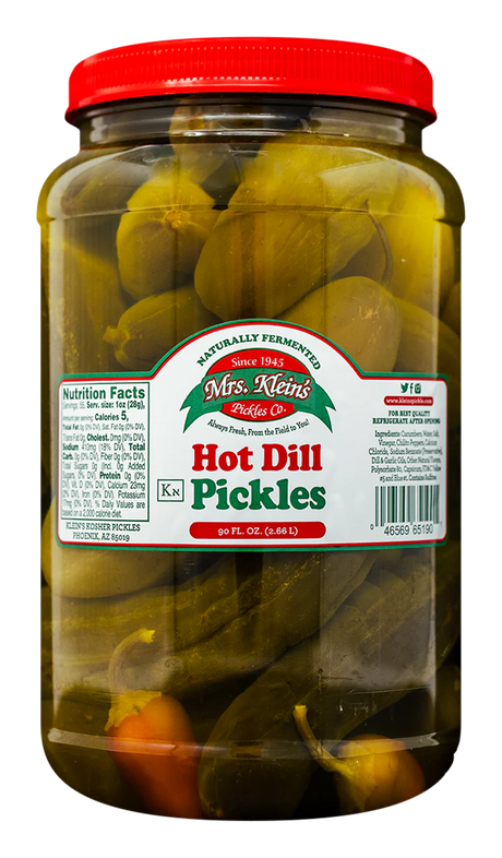 Hot Dill Pickles (90oz) - 1 Jar (90oz)