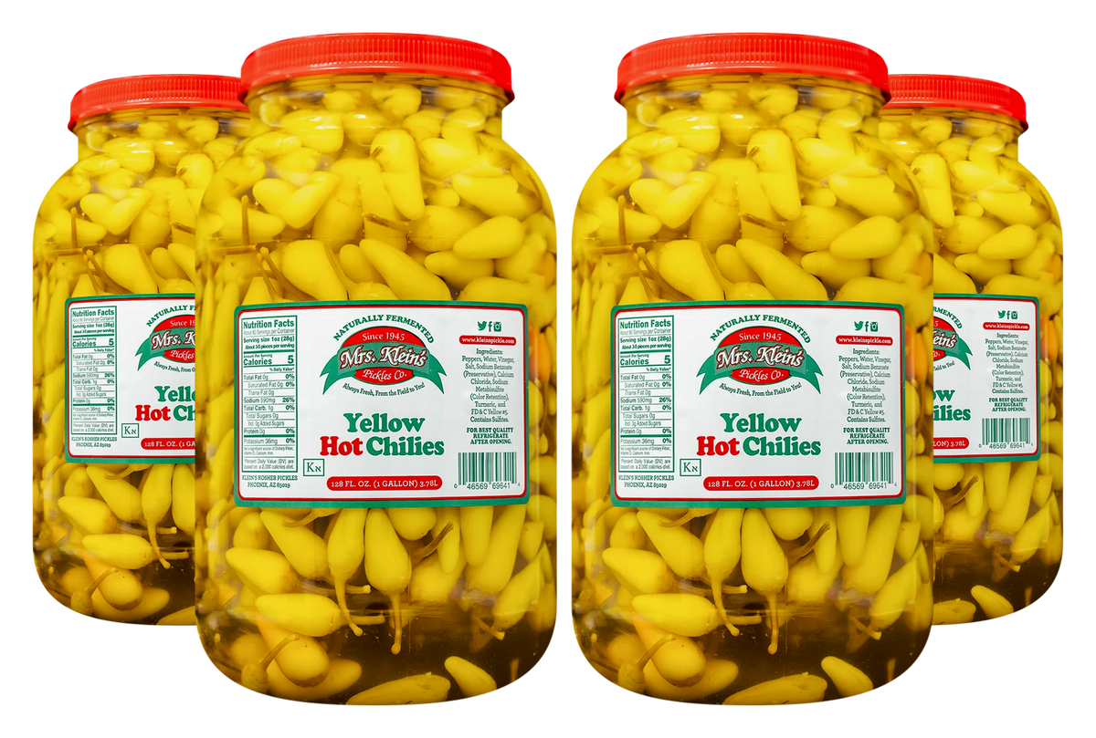 Yellow Hots (Chilitos-Encuritos) - 1 Case (4/1 Gal)
