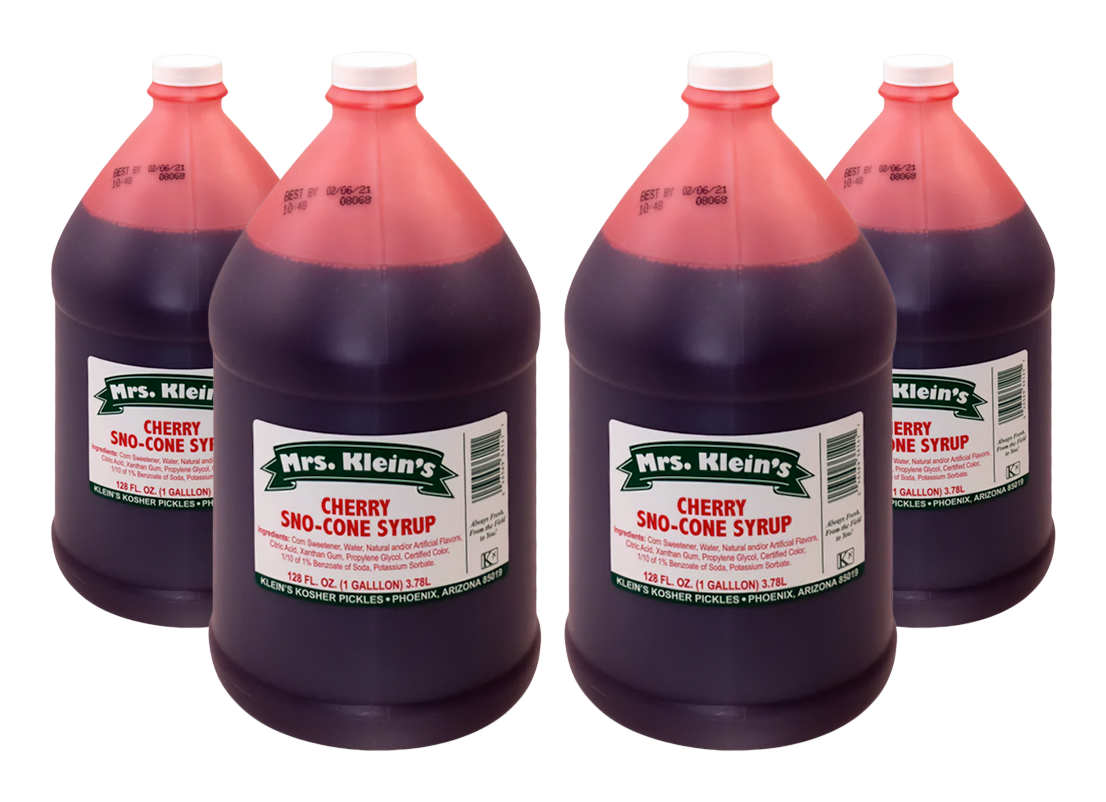 Cherry Sno-Cone Syrup - 4/1 Gallon Case
