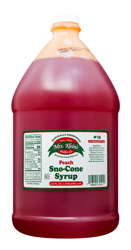 Peach Sno-Cone Syrup (1 Gal) - 1 Gal