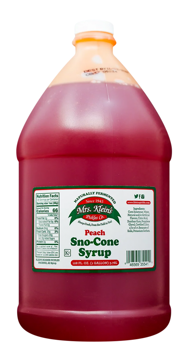 Peach Sno-Cone Syrup (1 Gal) - 1 Gal