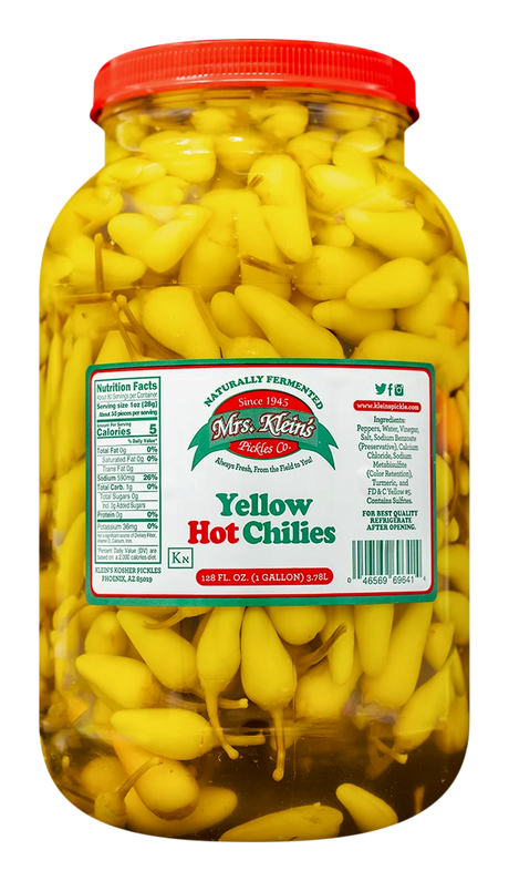 Yellow Hots (Chilitos-Encuritos) - 1 Gal