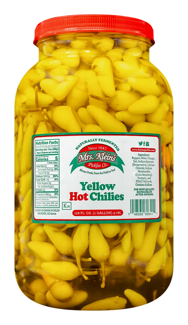 Yellow Hots (Chilitos-Encuritos) - 1 Gal