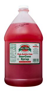 Pink Bubble Gum Sno-Cone Syrup (1 Gal) - 1 Gal
