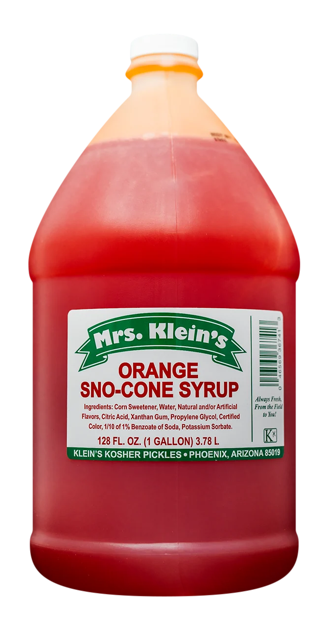 Orange Sno-Cone Syrup (1 Gal) - 1 Gal