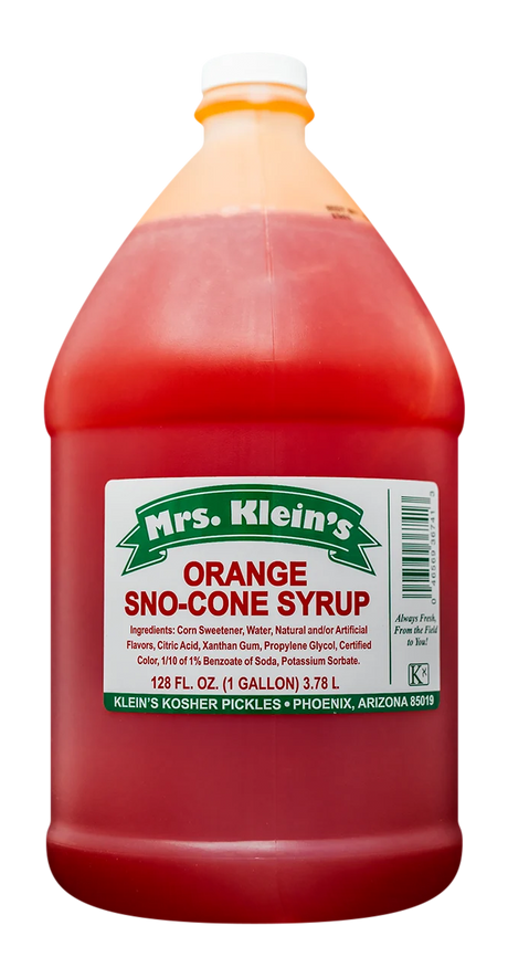 Orange Sno-Cone Syrup (1 Gal) - 1 Gal