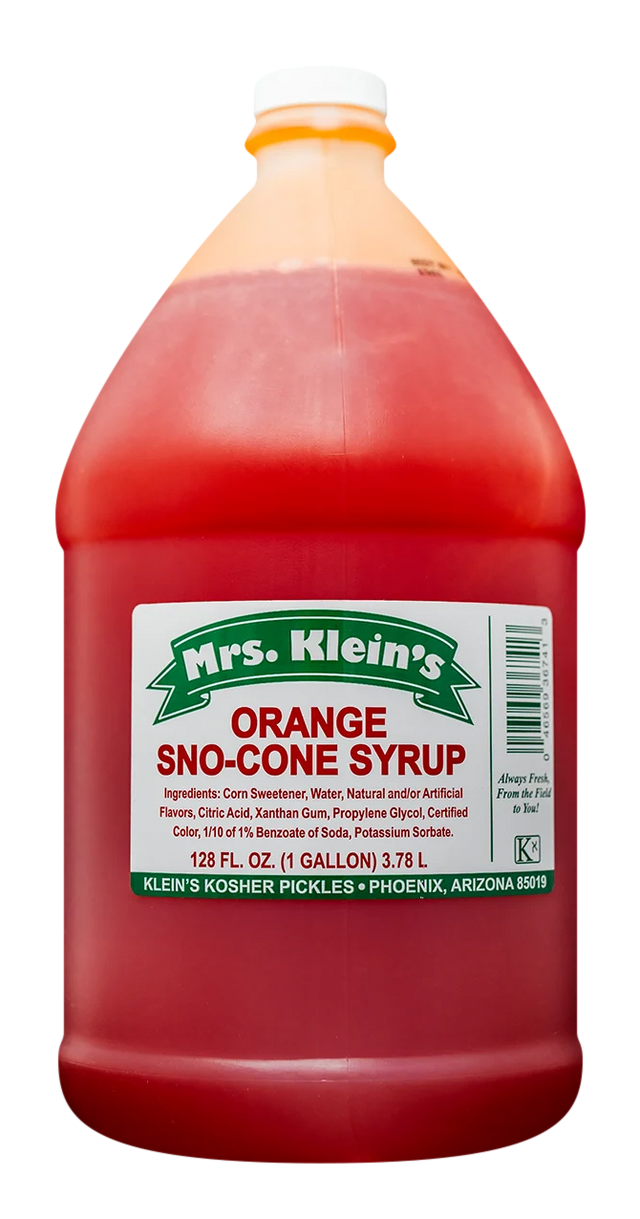 Orange Sno-Cone Syrup (1 Gal) - 1 Gal