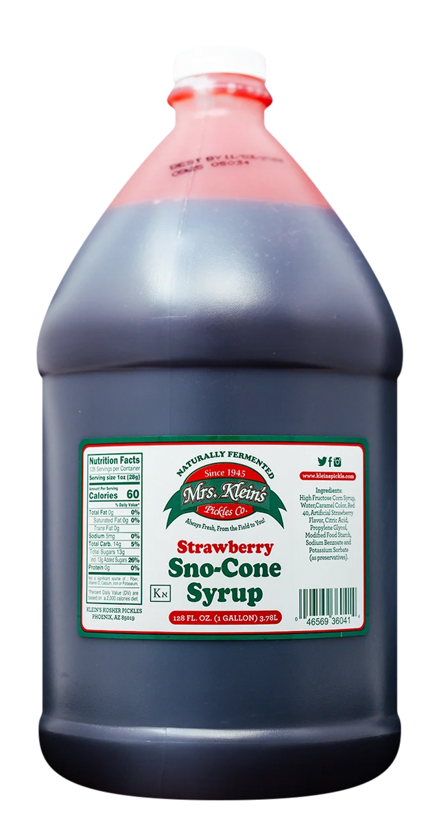 Strawberry Sno-Cone Syrup (1 Gal) - 1 Gal